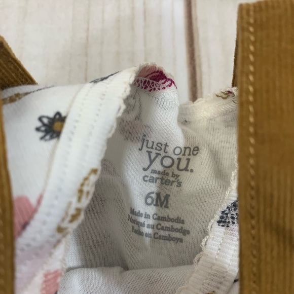 Carters Just One You Fall Corduroy Dress Size 6M - Picture 2 of 3